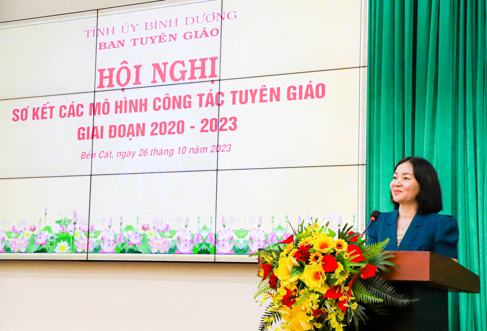 Đồng chí Trương Thị Bích Hạnh phát biểu chỉ đạo tại hội nghị.